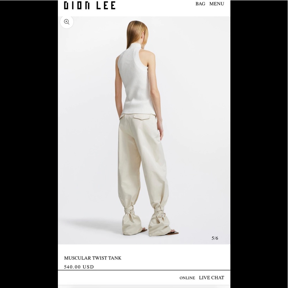 Dion Lee MUSCULAR TWIST TANK - Picture 2 of 7